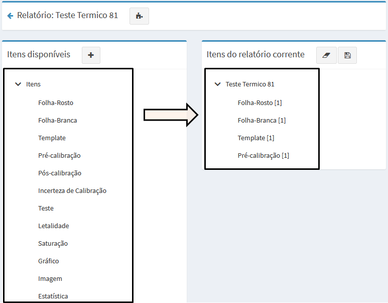 SVT-Cloud: Definição do conteúdo do relatório de validação térmica